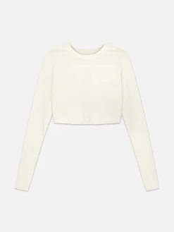 Rita Ora Buttery Soft Long Sleeve Sports Crop Top