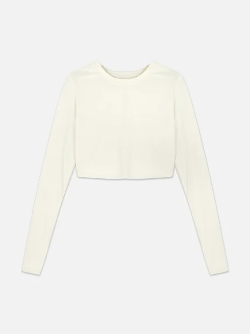 Rita Ora Buttery Soft Long Sleeve Sports Crop Top