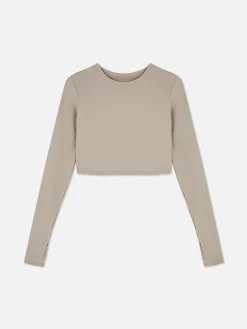 Rita Ora Buttery Soft Long Sleeve Sports Crop Top