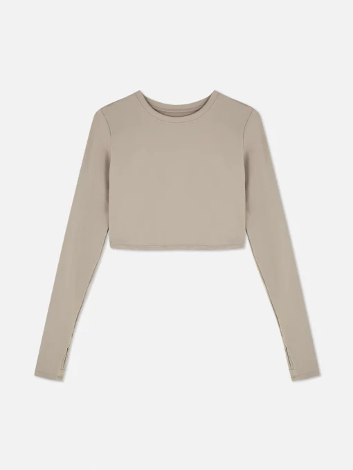 Rita Ora Buttery Soft Long Sleeve Sports Crop Top