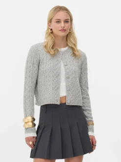 Rita Ora Cable Knit Cardigan