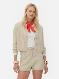 Rita Ora Cable Knit Cardigan