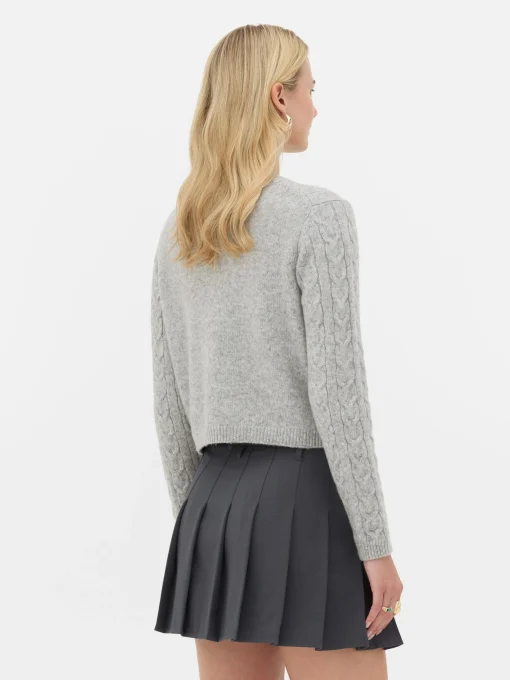 Rita Ora Cable Knit Cardigan