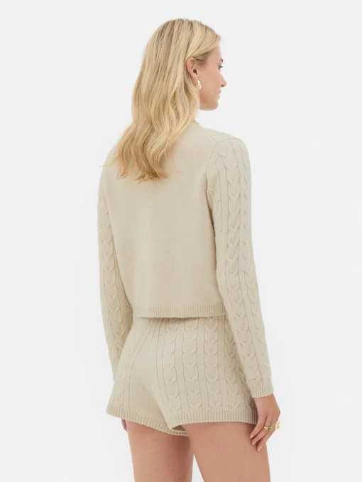 Rita Ora Cable Knit Cardigan
