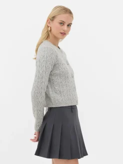 Rita Ora Cable Knit Cardigan