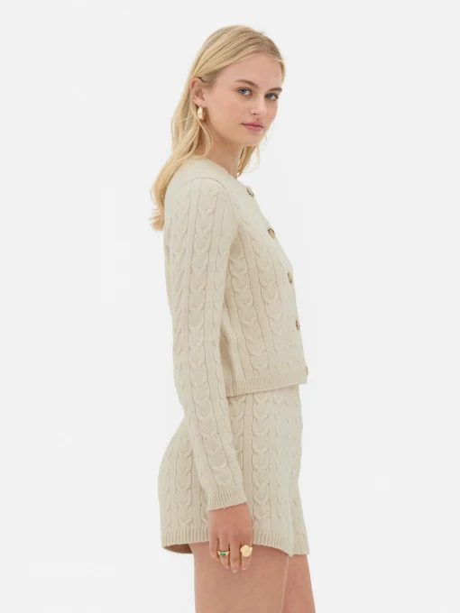 Rita Ora Cable Knit Cardigan