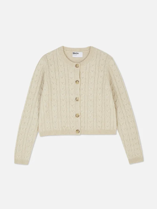 Rita Ora Cable Knit Cardigan