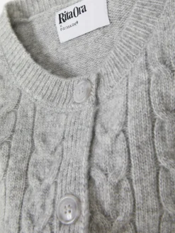 Rita Ora Cable Knit Cardigan