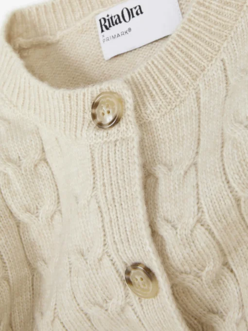 Rita Ora Cable Knit Cardigan