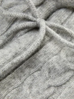 Rita Ora Cable Knit Hood