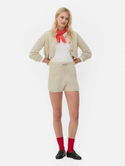 Rita Ora Cable Knit Shorts