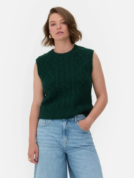 Rita Ora Cable Knit Vest