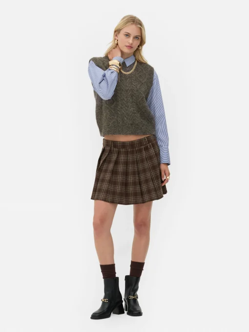Rita Ora Cable Knit Vest