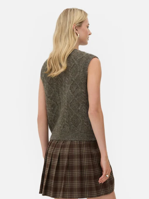Rita Ora Cable Knit Vest