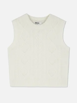 Rita Ora Cable Knit Vest