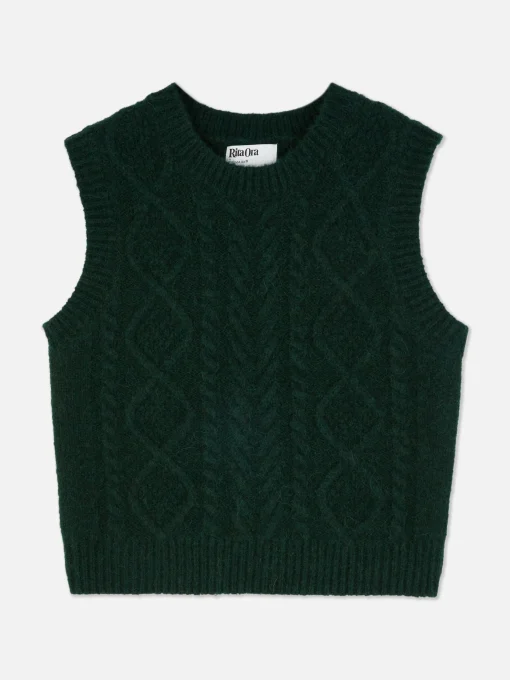 Rita Ora Cable Knit Vest