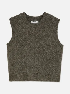 Rita Ora Cable Knit Vest