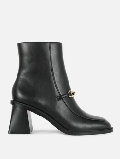 Rita Ora Chain Detail Block Heel Boots
