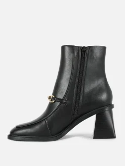 Rita Ora Chain Detail Block Heel Boots