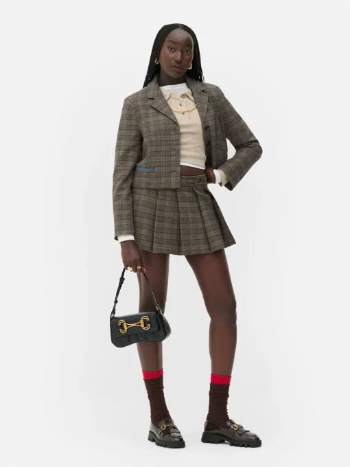 Rita Ora Check Snaffle Detail Mini Skort
