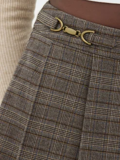 Rita Ora Check Snaffle Detail Mini Skort