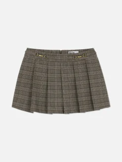 Rita Ora Check Snaffle Detail Mini Skort