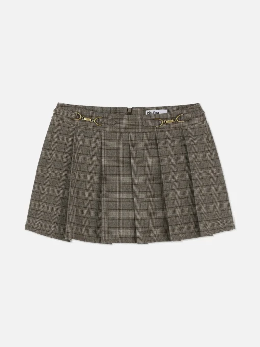 Rita Ora Check Snaffle Detail Mini Skort