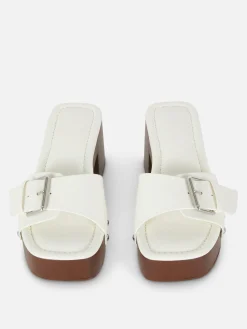 Rita Ora Chunky Heel Clog Mules