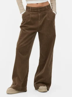 Rita Ora Corduroy Wide Leg Pants