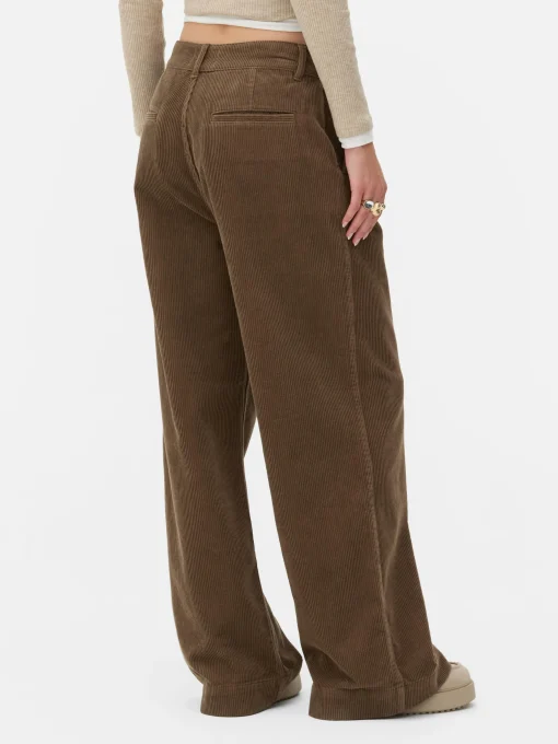 Rita Ora Corduroy Wide Leg Pants