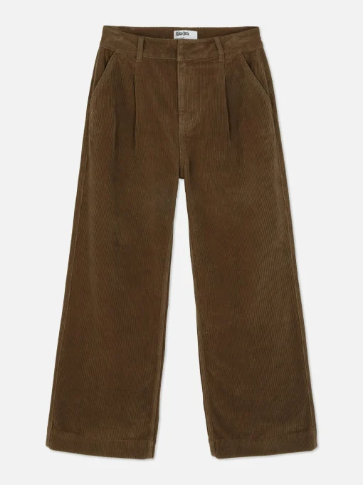 Rita Ora Corduroy Wide Leg Pants