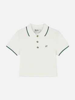 Rita Ora Cropped Polo Shirt