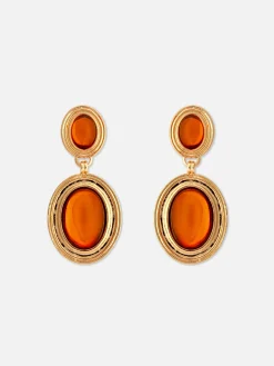 Rita Ora Faux Gemstone Drop Earrings