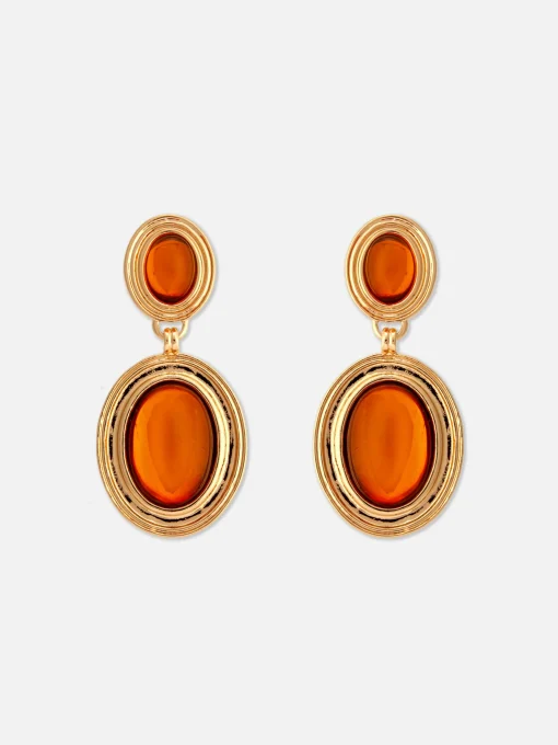Rita Ora Faux Gemstone Drop Earrings