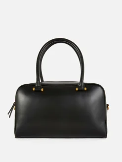 Rita Ora Faux Leather Bowling Bag
