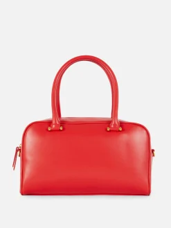 Rita Ora Faux Leather Bowling Bag