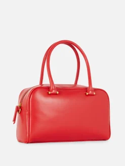 Rita Ora Faux Leather Bowling Bag