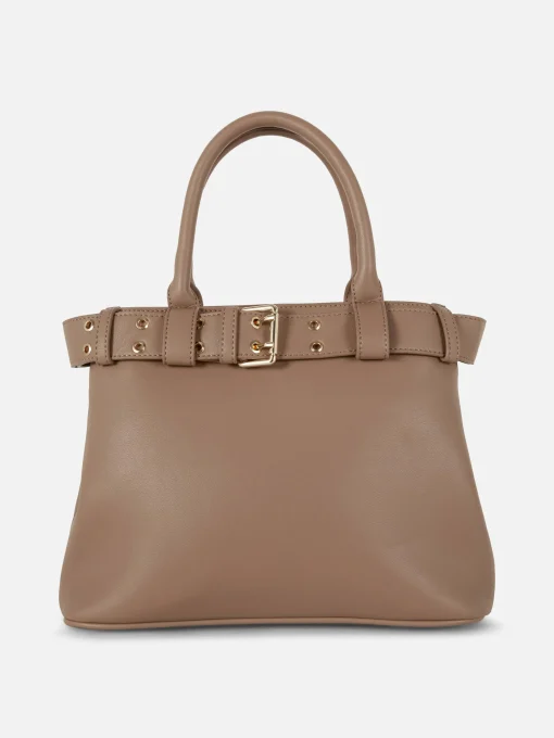 Rita Ora Faux Leather Buckle Tote