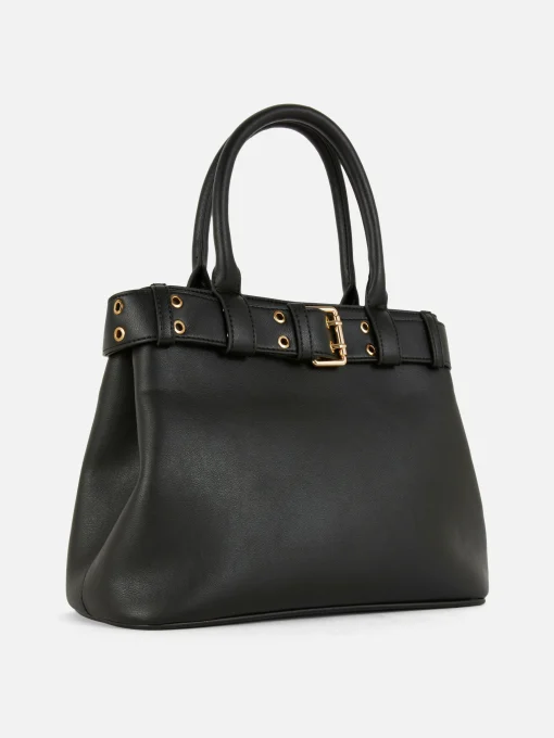 Rita Ora Faux Leather Buckle Tote