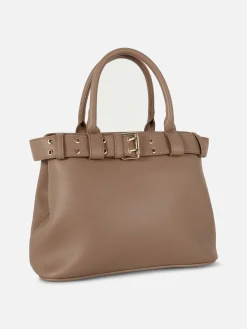Rita Ora Faux Leather Buckle Tote