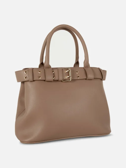 Rita Ora Faux Leather Buckle Tote