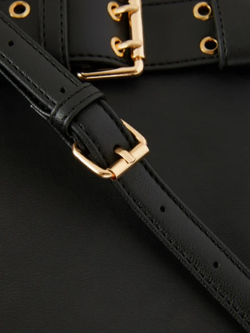Rita Ora Faux Leather Buckle Tote