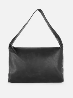 Rita Ora Faux Leather Studded Shopper