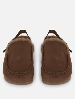 Rita Ora Faux Suede Slingback Loafers
