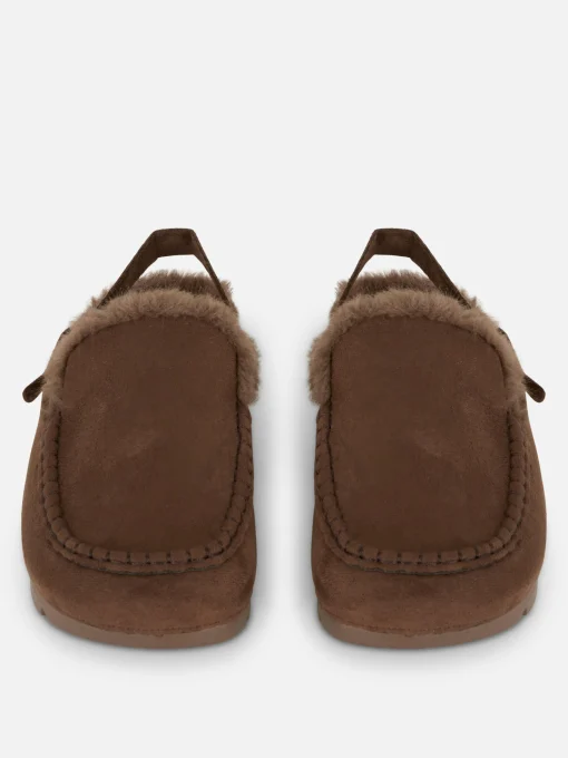 Rita Ora Faux Suede Slingback Loafers