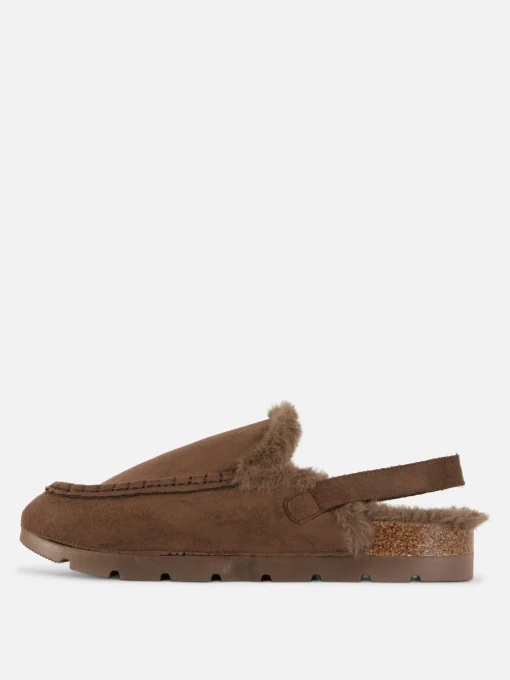 Rita Ora Faux Suede Slingback Loafers