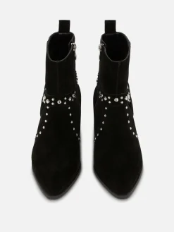 Rita Ora Faux Suede Studded Ankle Boots