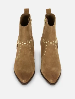 Rita Ora Faux Suede Studded Ankle Boots