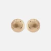 Rita Ora Large Ridged Stud Earrings