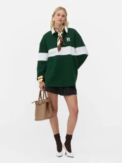 Rita Ora Oversized Polo Sweatshirt